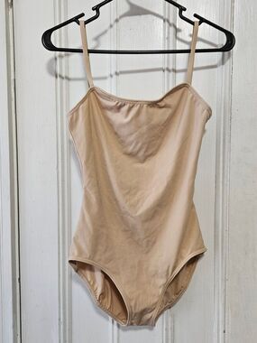 Capezio Womens Camisole Nude Leotard Large